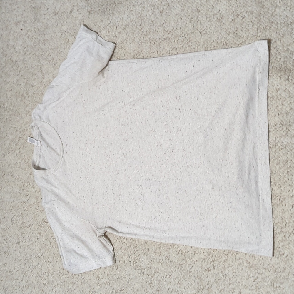 stone color short sleeve T-shirt